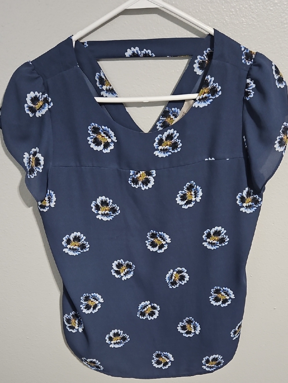 Floral Short-Sleeve Women's Top
